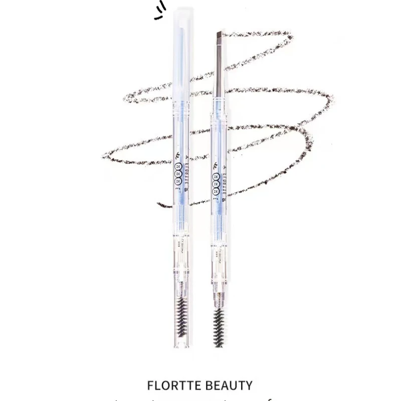 FLORTTE Happy Planet Mood Research Lnstitute Machete Extremely Thin Durable Waterproof And Sweat Proof Fine Eyebrow Pencil