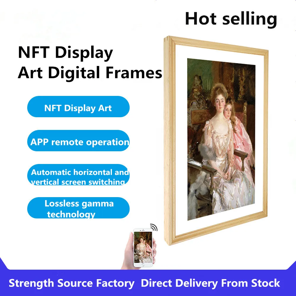GPX New Product High resolution Time clock endnote download Touch screen NFT digital photo frame images - 6