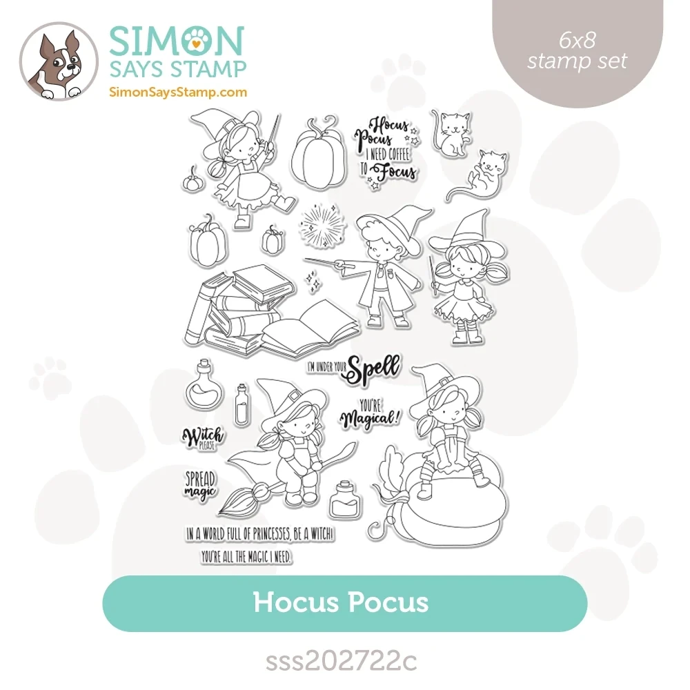 

Halloween Magician Magic Hat Clear Stamps No Cutting Dies For DIY Handmade Paper Card Decorative Album Craft Stamps