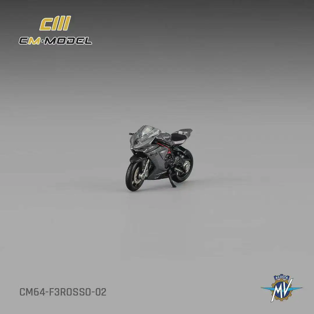 Фото Модель мотоцикла Diecast CM в масштабе 1:64, MV F3 Rosso, из сплава №2