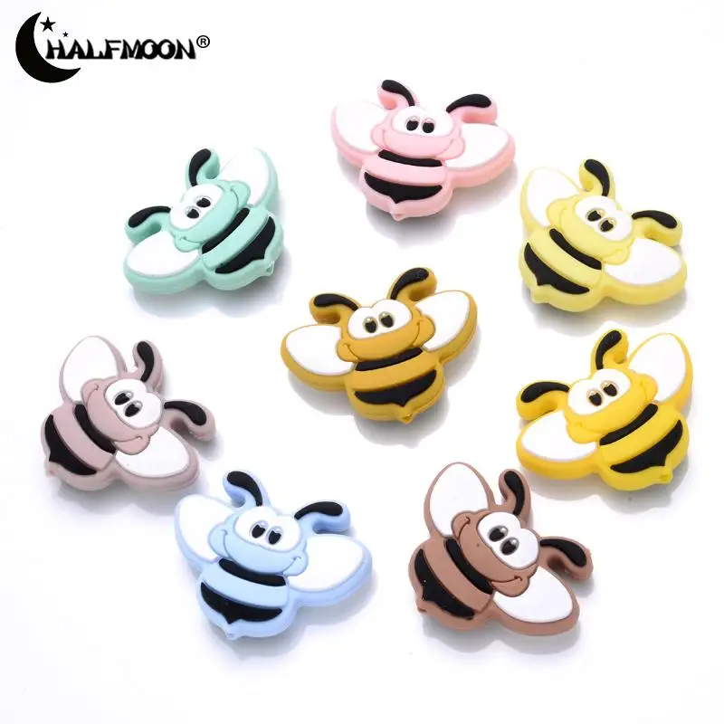 10 шт., силиконовые бусины для соски-пустышки, 30 х37 мм