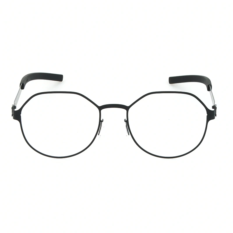 Немецкие круглые очки без винтов для мужчин и женщин ультралегкие многоугольные