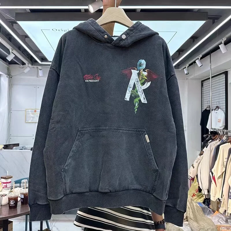 

Skull abstract print hoodie