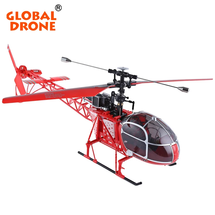 

Global Drone WLtoys V915 whirlybird 4ch 6axis scale lama rc helicopter RTF single propeller with LCD screen and flashing lights