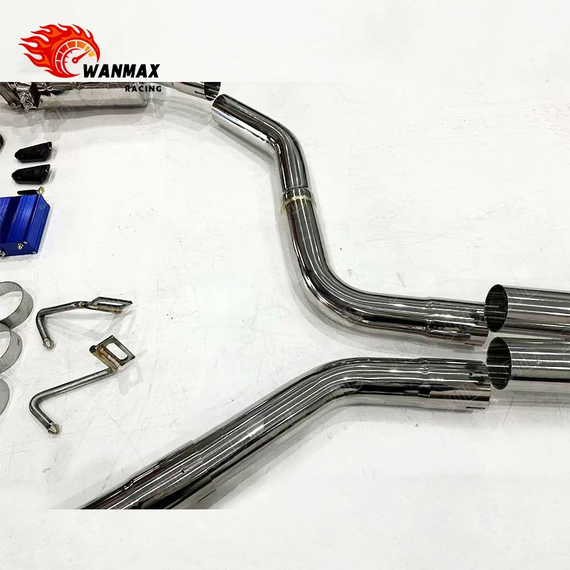 Фото Выхлопная система Performance для S8 4.0T V8, полная система Cat-Back из нержавеющей стали 304SS с управлением клапанами, улучшенная отдача дроссельной заслонки и звук №5