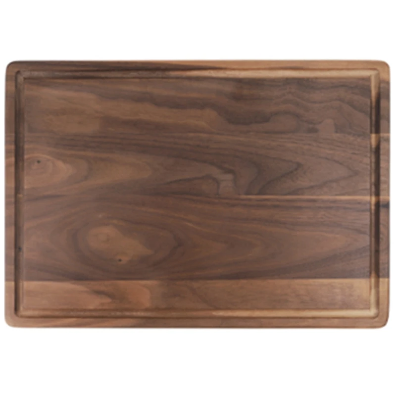 

Black Walnut Chopping Board Steak Board Solid Wood Steak Tray Preservative Kitchen Cutting Board Slotted Steak Plate Bread Dish