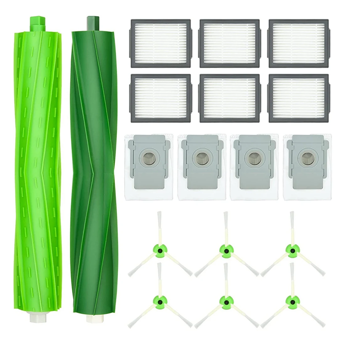 

Replacement Accessory Kit for iRobot Roomba E I & J Series E5 E6 I7 I7+ I6 I6+ I3 I3+ I4 I4+I8 I8 Plus J7 J7+ (18 Pcs)