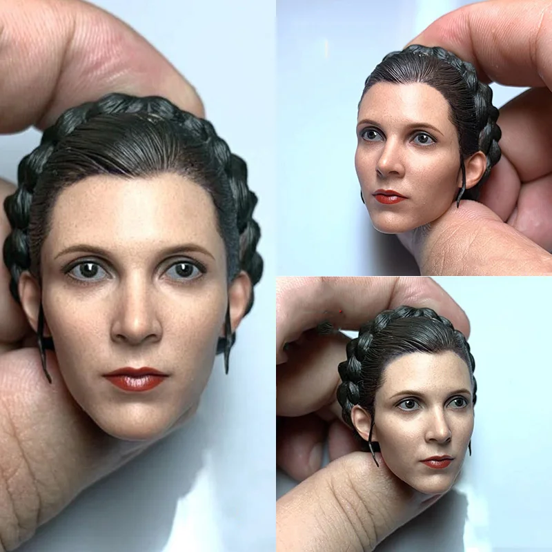 

Женская Снежная модель 1/6, Милая принцесса Leia органа соло, молодые лепки Кэрри Фишера, резная модель головы для тела 12 дюймов