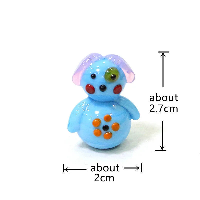  Симпатичная японская миниатюрная стеклянная собачка статуэтка Каваи животные