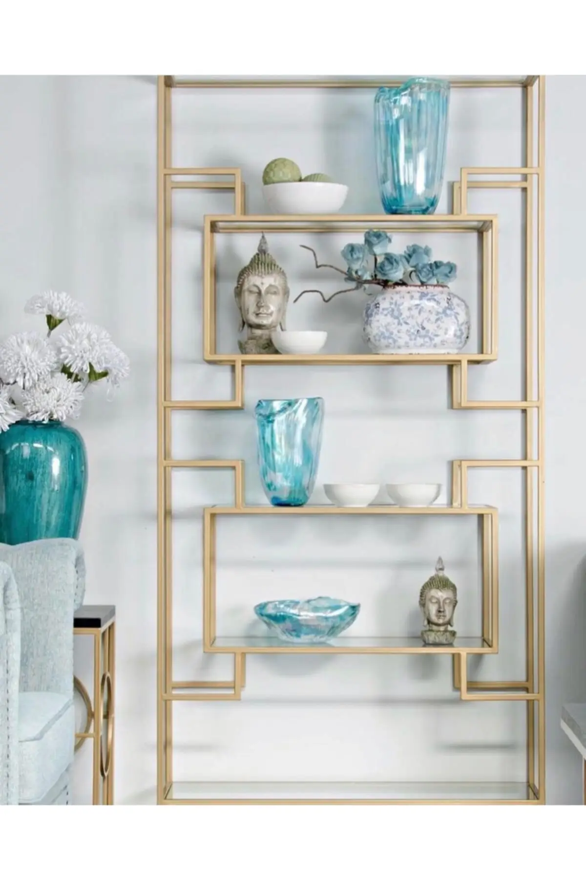 

Modern Metal Bookcase coffe table
