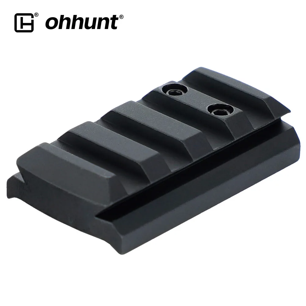 Ohhunt 4 слота Glock прицел Монтажная пластина подходит для 17/19/22/23/26/27/34 Rail Picatinny область