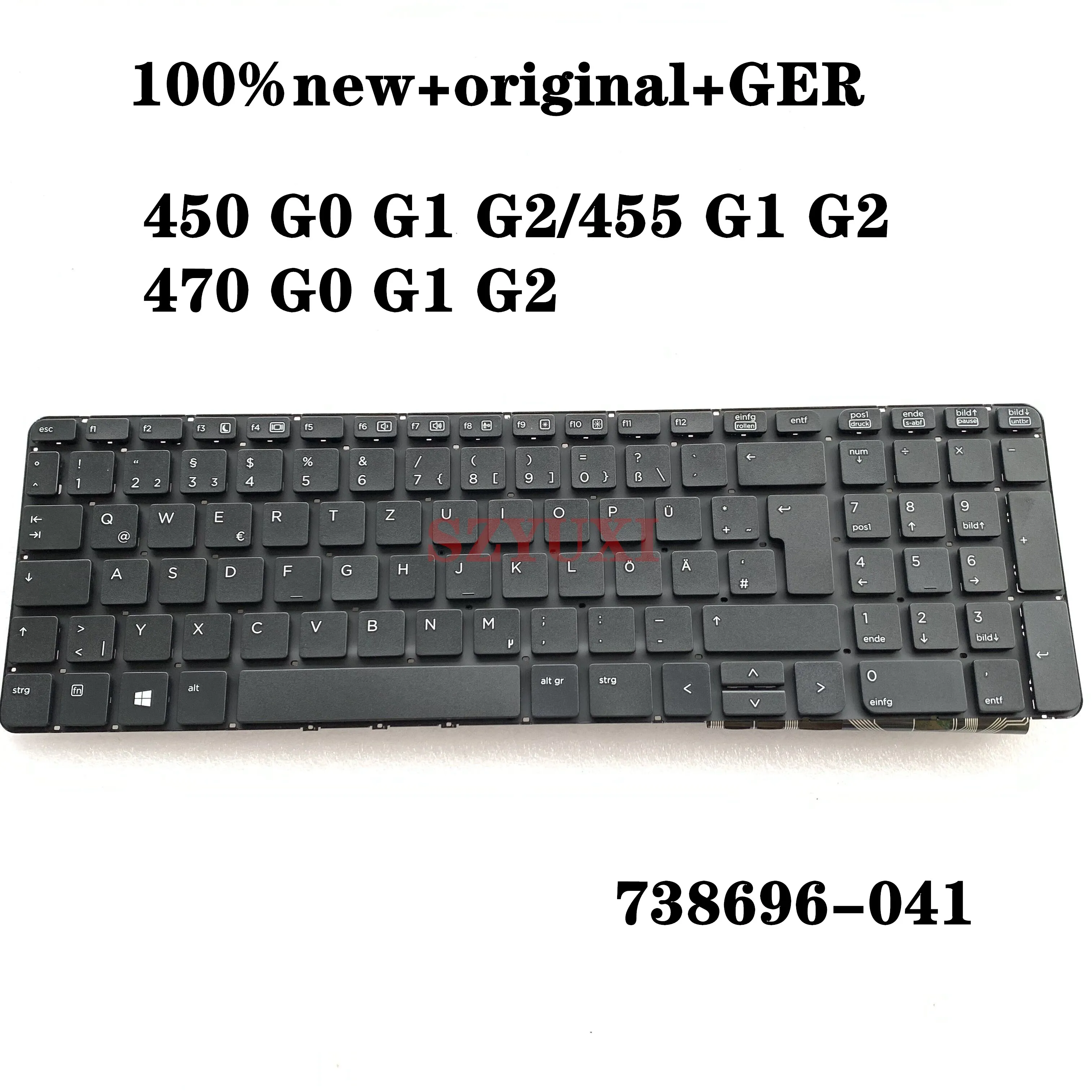 

NEW GER German For HP Probook 450 G0 450 G1 450 G2 455 G1 455 G2 470 G0 470 G1 470 G2 keyboard 738696-041 SN9123 SG-61300-2DA