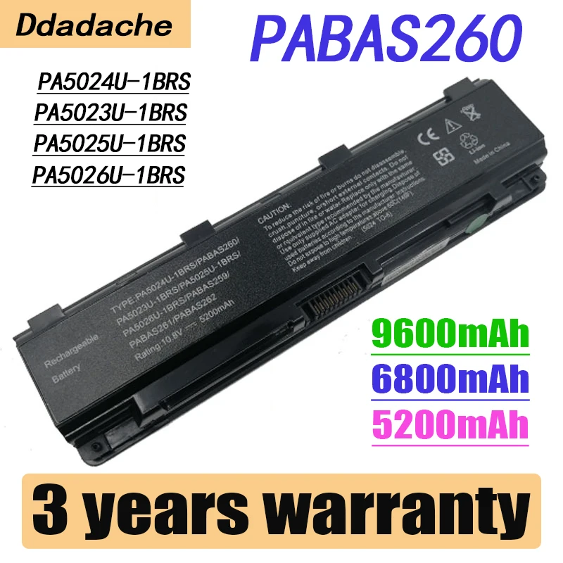 

Laptop Battery for Toshiba Satellite PA5024U-1BRS 5024 5023 C850 C855D PA5023U-1BRS PA5024 PA5023 PA5024U