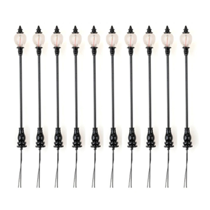 10Pcs Moss Micro-Landscape Ornament Lamp Architectural Sand Table Model Wall G Type Garden Durable Easy Install