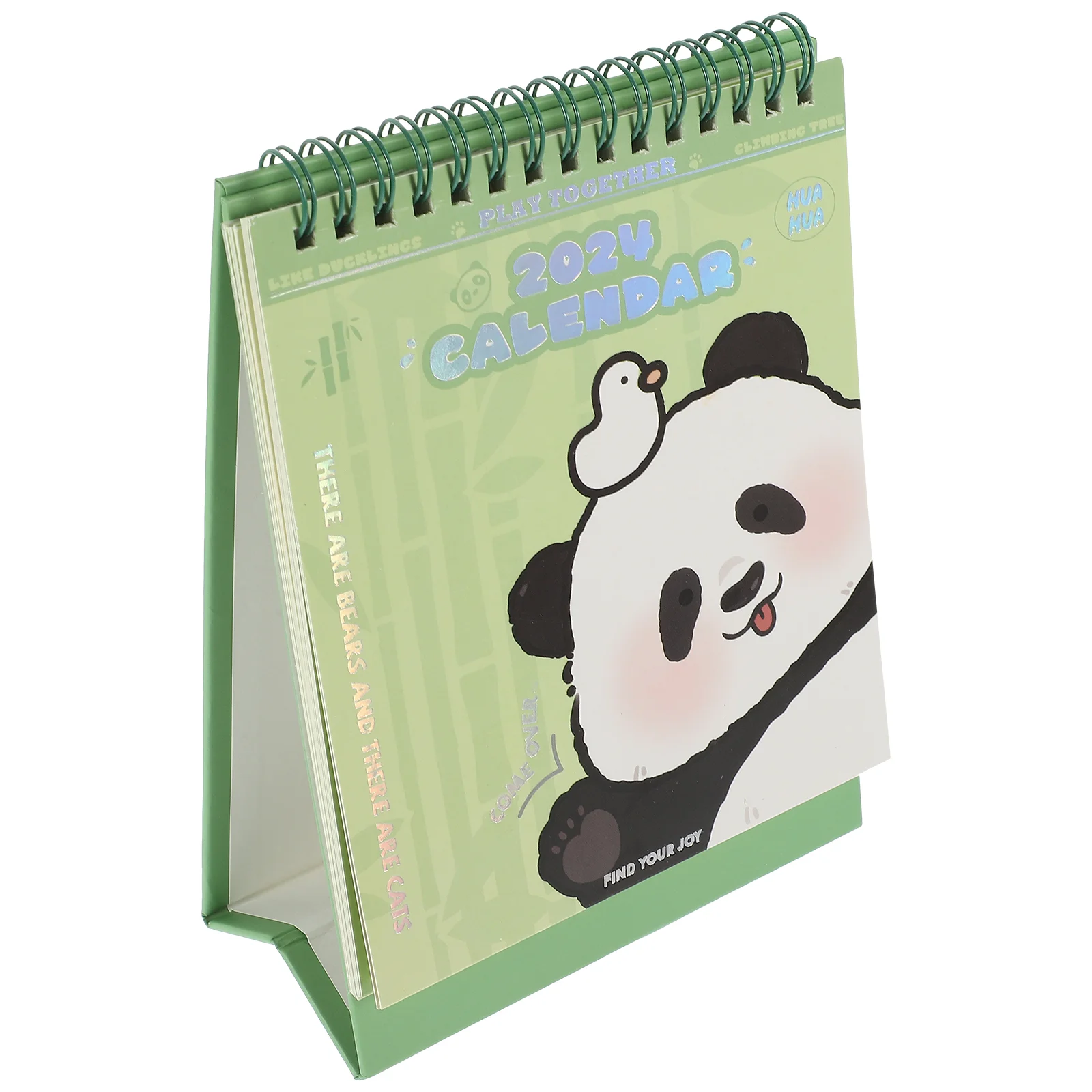 

Noting Desktop Calendar Panda Pattern Standing Calendar Household Standing Calendar