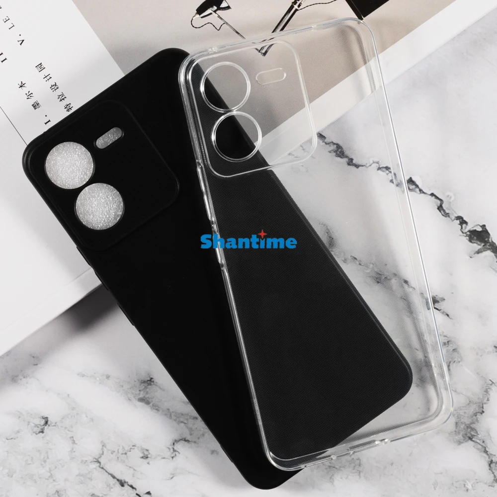 Мягкий чехол + комплект из 2 защитных пленок закаленного стекла для Vivo iQOO Z9 5G Global