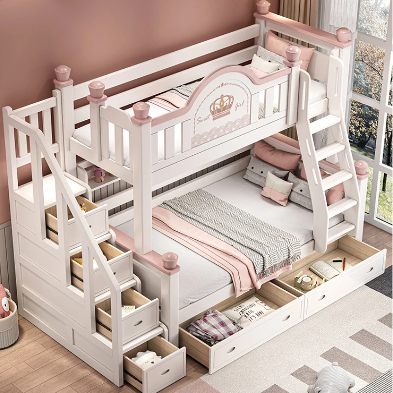 Детские кровати большого размера двухслойная многофункциональная современная