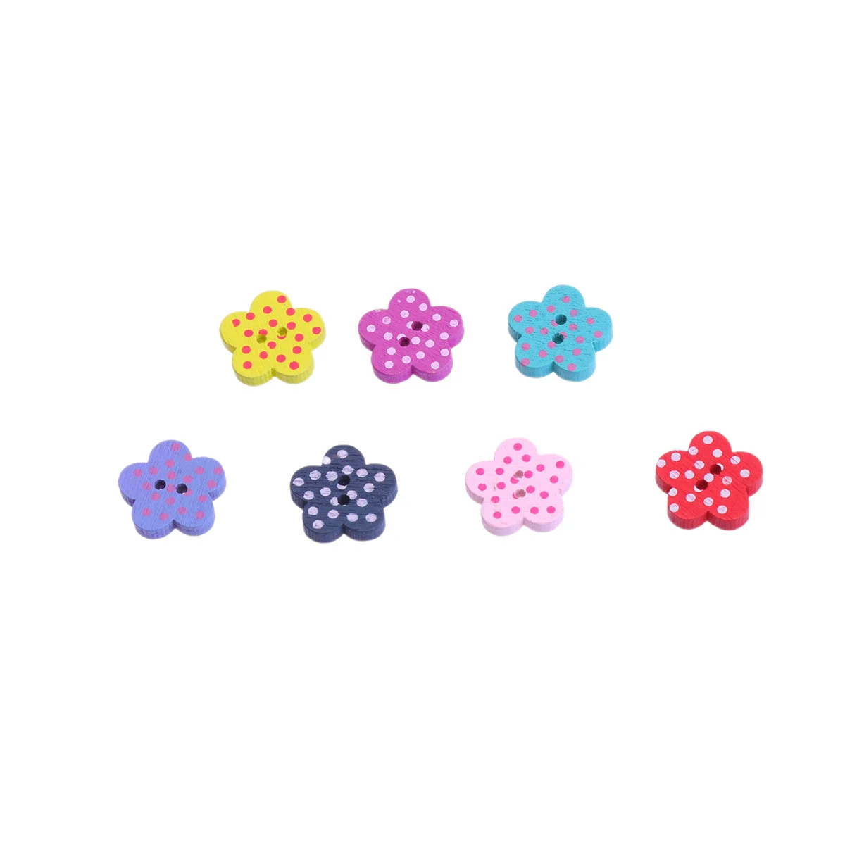 

Buttons Button Wooden Flower Wood Sewing Crafts Knitting Crafting Butterflies Kids Retro Craft Vintage Holes Diy Multicolor