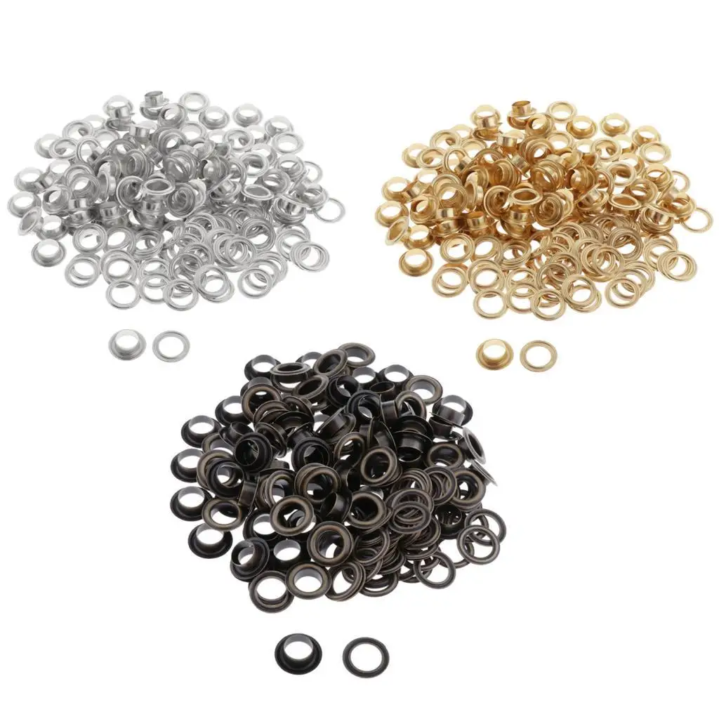 

100 пар медных люверсов с шайбой, втулка для кожаного ремесла, холста