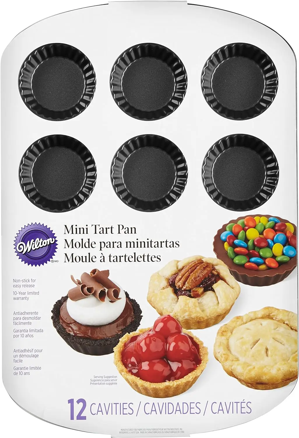 

Mini Tart Pan, 12-Cavity Air fryer silicone Air fryer liner Cooling rack Air fryer silicone basket Airfryer silicone basket Sili