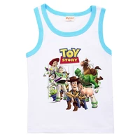 toy story woody buzz lightyear 100 cotton cartoon print tank top cotton sleeveless top kids clothes boys clothes