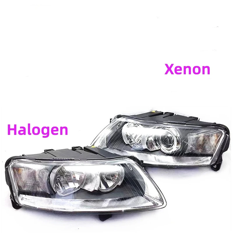 

Налобный фонарь в сборе для AUDI A6 2005 2006 2007 2008, галогенный налобный фонарь в сборе, ксеноновый налобный фонарь в сборе