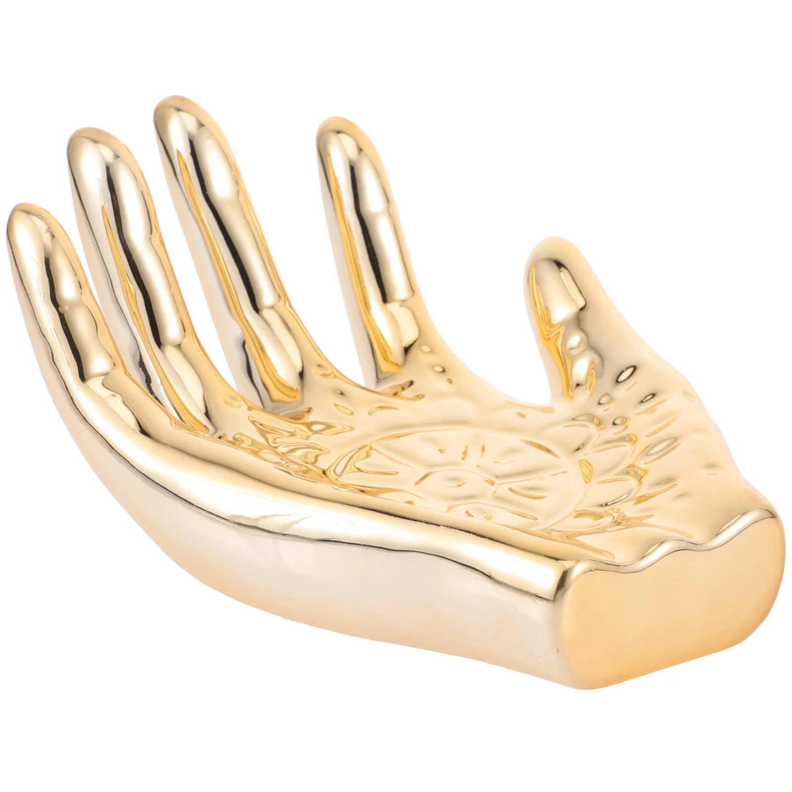 

Hand Shaped Trinket Dish Ceramic Hand Ring Holder Jewelry Dish Trinket Tray