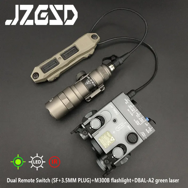 Sotac Цельнометаллический DBAL A2 Красный Зеленый Точечный Оружие Лазерный ИК-лазер SF