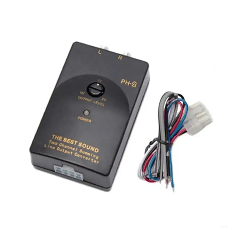 U75E CAR Stere-Audio RCA-Speaker-преобразователь преобразователя выходного Выходной адаптер