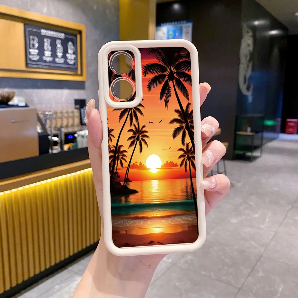 Чехол с защитой от падения для Realme C67 C53 C51 Note 50 C21Y C25Y C33 C30 C35 9i Senery кокосовой
