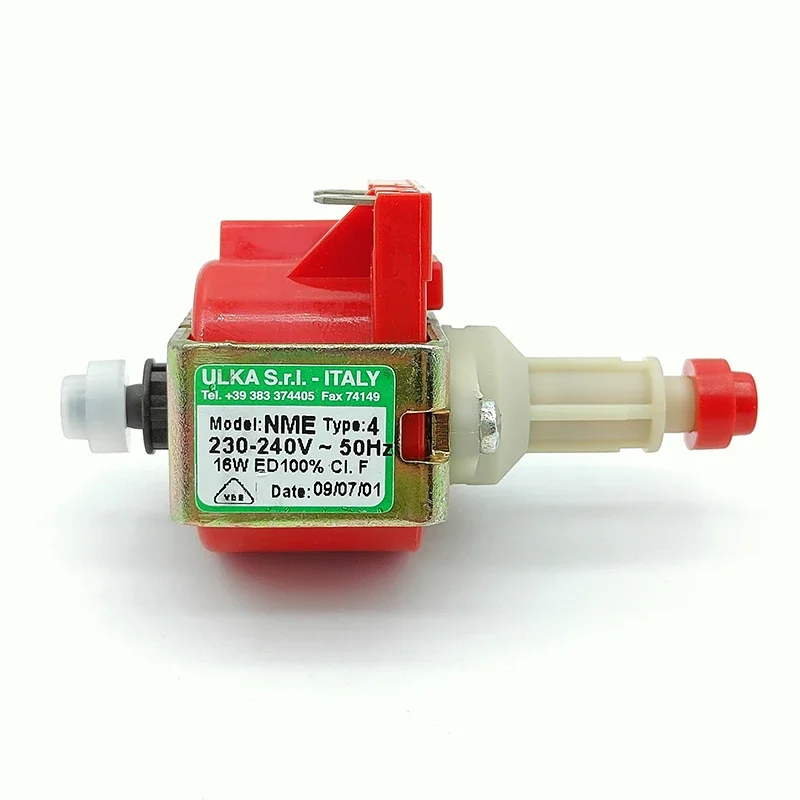 Италия ULKA NME4 AC 220 В 230 В 50 Гц 16 Вт электромагнитный насос для кофемашины водяной насос поршневой насос расход высокого давления 50 куб. См/мин