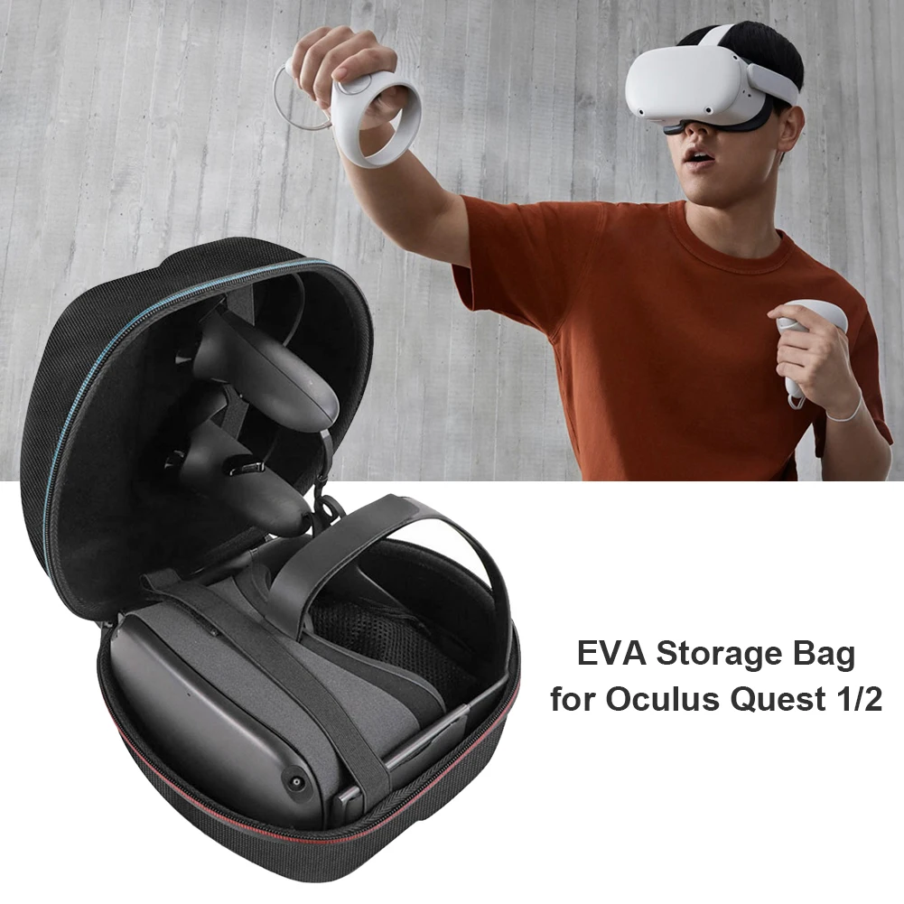 

Travel Hard Shell Carrying Storage Case for Oculus Quest 2 Quest VR Headset Controller EVA Storage Case 260x220x80mm