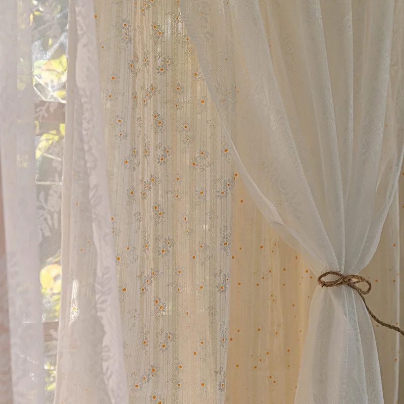 Затемняющие хлопковые шторы с цветочным рисунком мягкие короткие занавески для