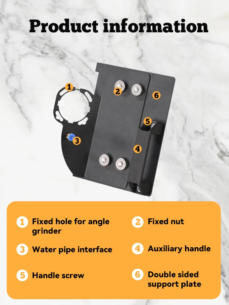 Подставка для угловой шлифовальной машины типа 100 плитки 45 ° Рамка снятия фаски