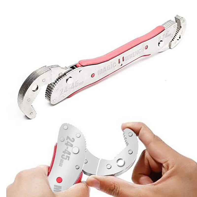 

Adjustable Wrench Multi Tool Repair Hand Tool for Home 9-45mm Torque Ratchet Socket Universal Key Magic Spanner Key Sets
