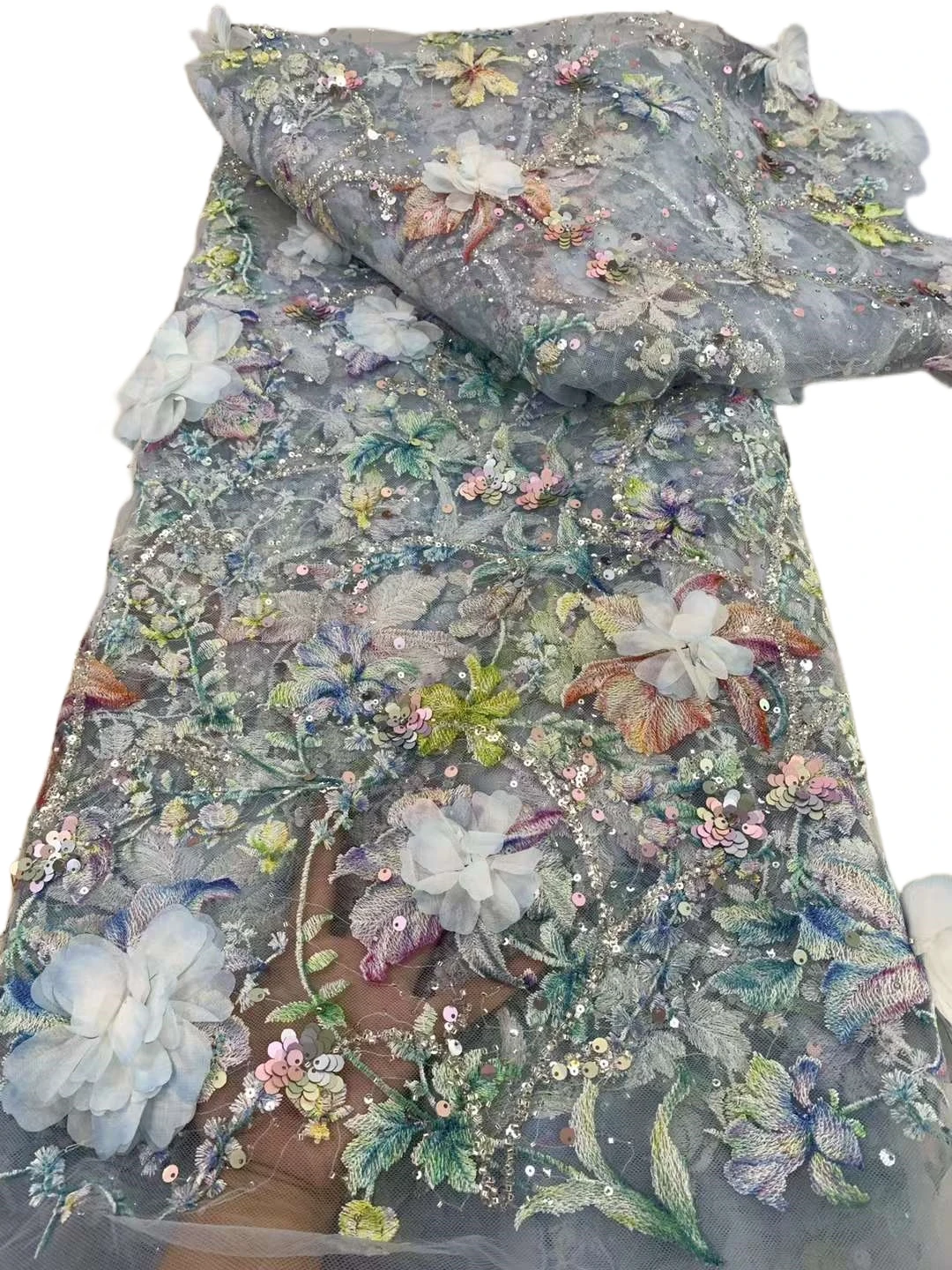 Новинка 2024 элегантное мягкое роскошное платье лучшего качества с 3D аппликацией