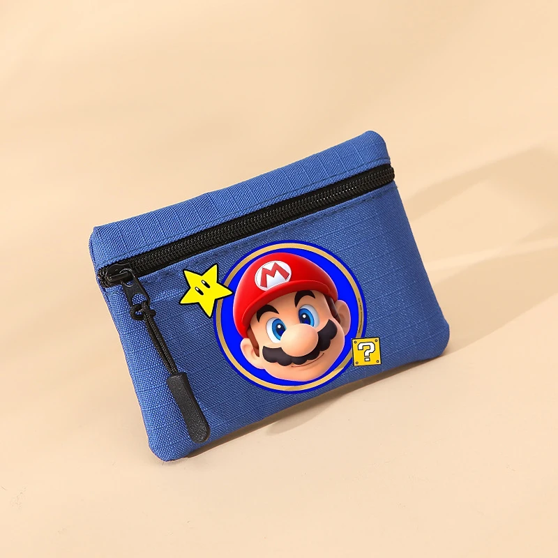 Новый кошелек для монет из полиэстера Super Marios мальчиков и девочек с принтом аниме