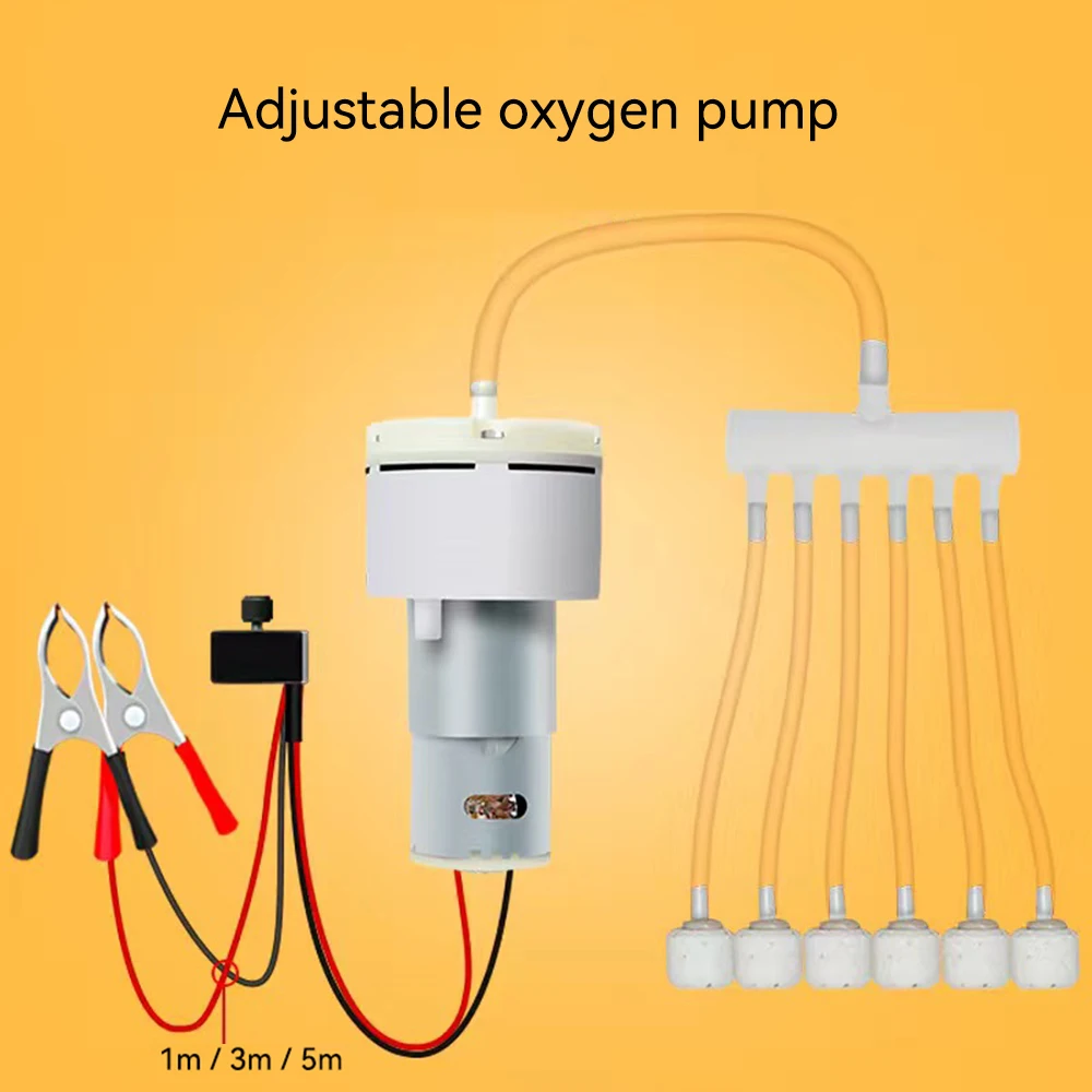 DC 12V Oxygen Pump Motor Volt Aquarium Pump Adjustment PWM Volume Fishing Aquarium Car Aerator Breeding Oxygen Pump
