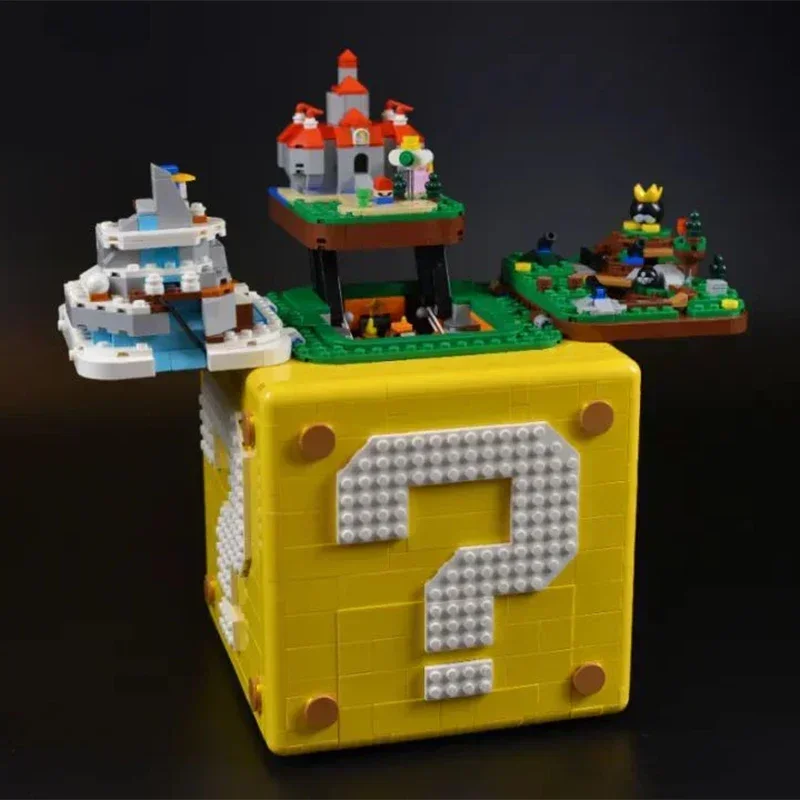 Новый совместимый 71395 64 строительные блоки со знаком вопросов игрушки для