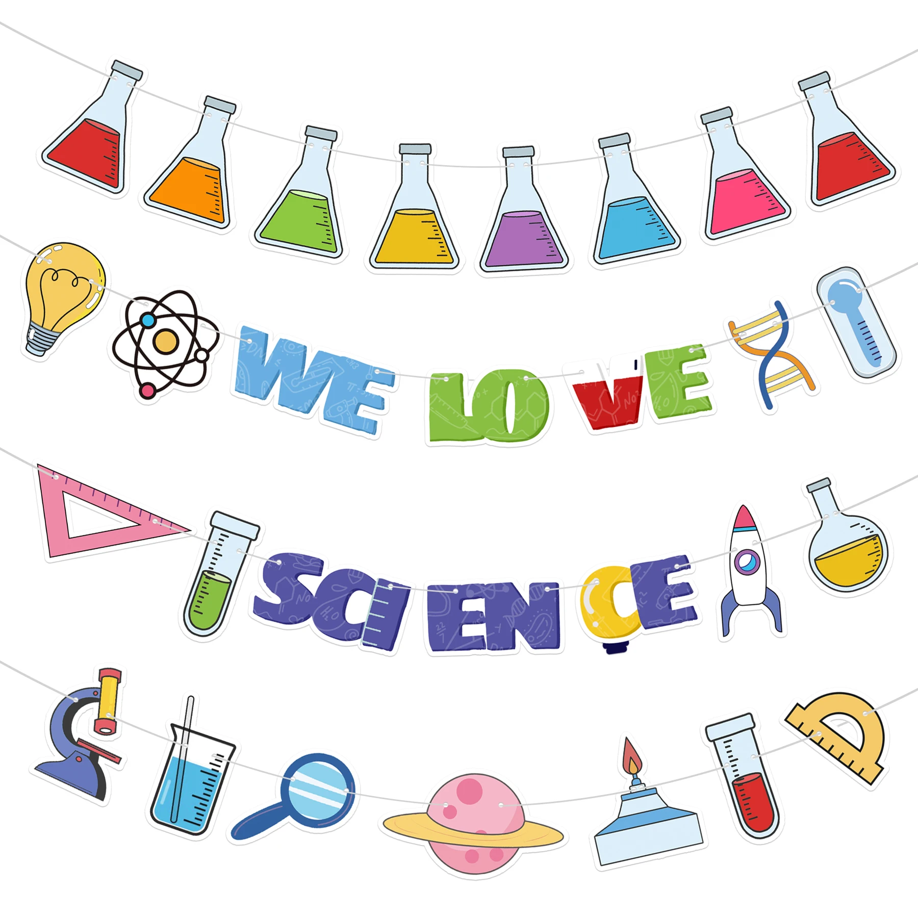 

Баннер "Мы любим науку", 4 секции