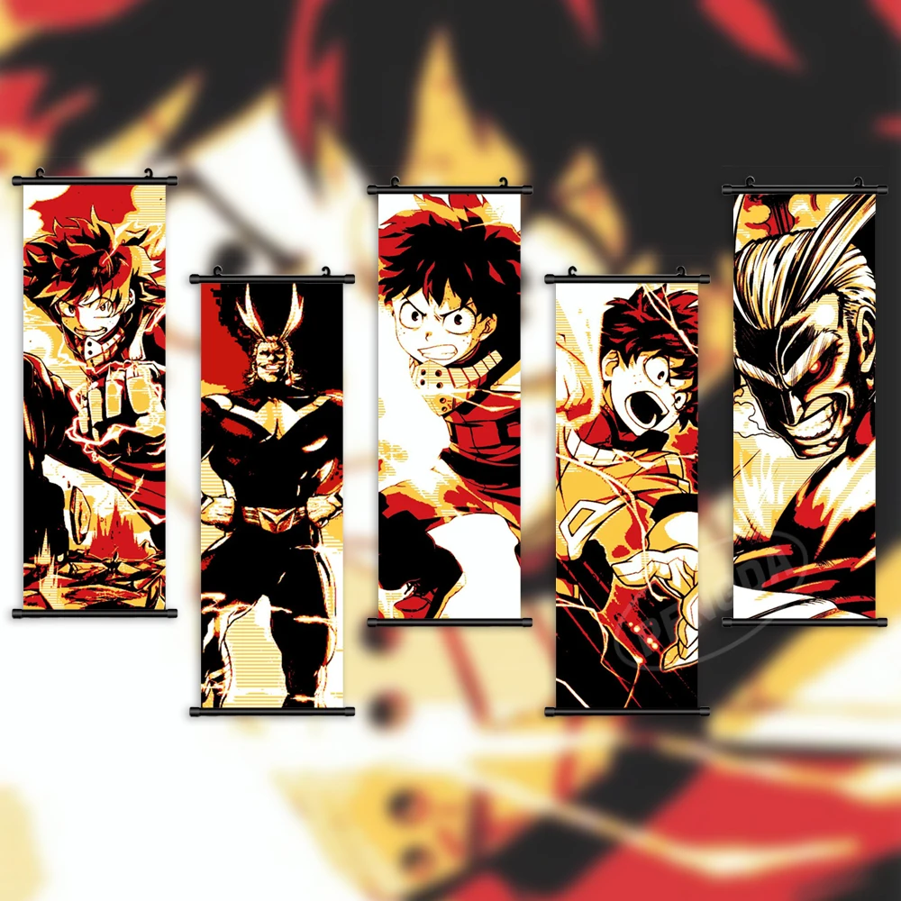 

Холст с принтом моя геройская академия, картина Midoriya Izuku, настенное искусство, Настенная картина, плакат, домашний декор, аниме Висячие свитки для гостиной