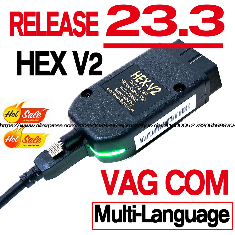 

2023 UPDATE V23.3【Hot Sale】VAG Scanner FOR VW AUDI Skoda Seat Diagnostic Cable Multi-Language VCDS Autocom HEX V2 VAGCOM TOOLS