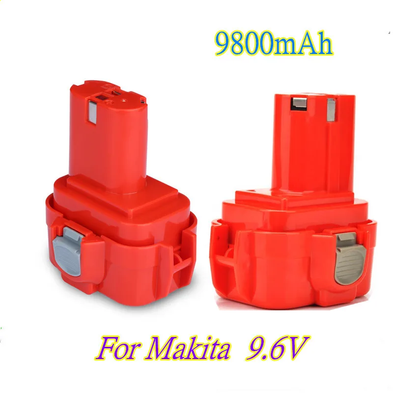 

100% New 9.6V 9.8Ah Power Tools Battery for MAKITA 9120 9122 9133 9134 9135 9135A 6222D 6260D L10 193977-7 638344-4-2 9120 9122