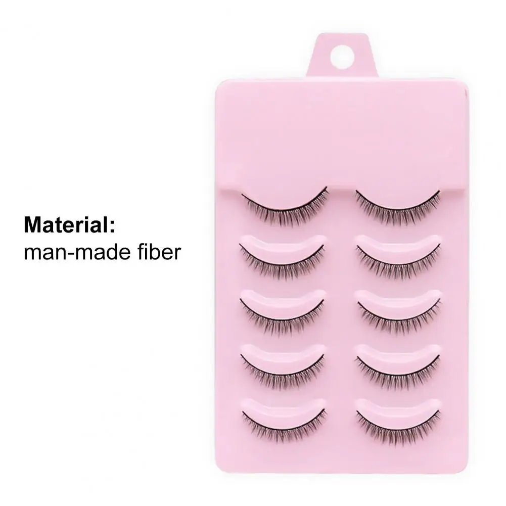 5 пар накладные ресницы из искусственного волокна |