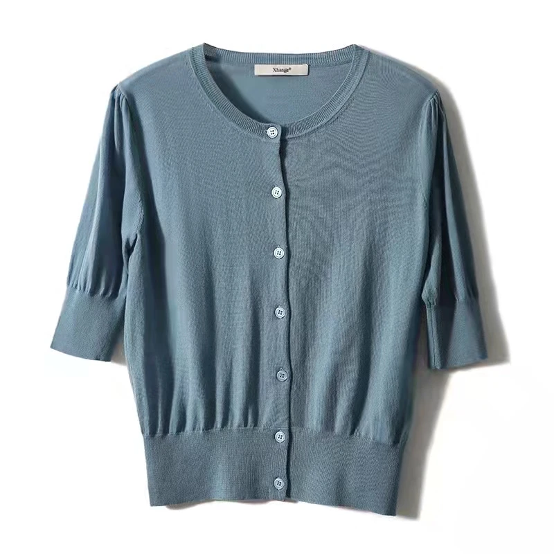 

Летние полосатые оборки Itoolin, трикотажные повседневные футболки с открытыми плечами, милые футболки для женщин