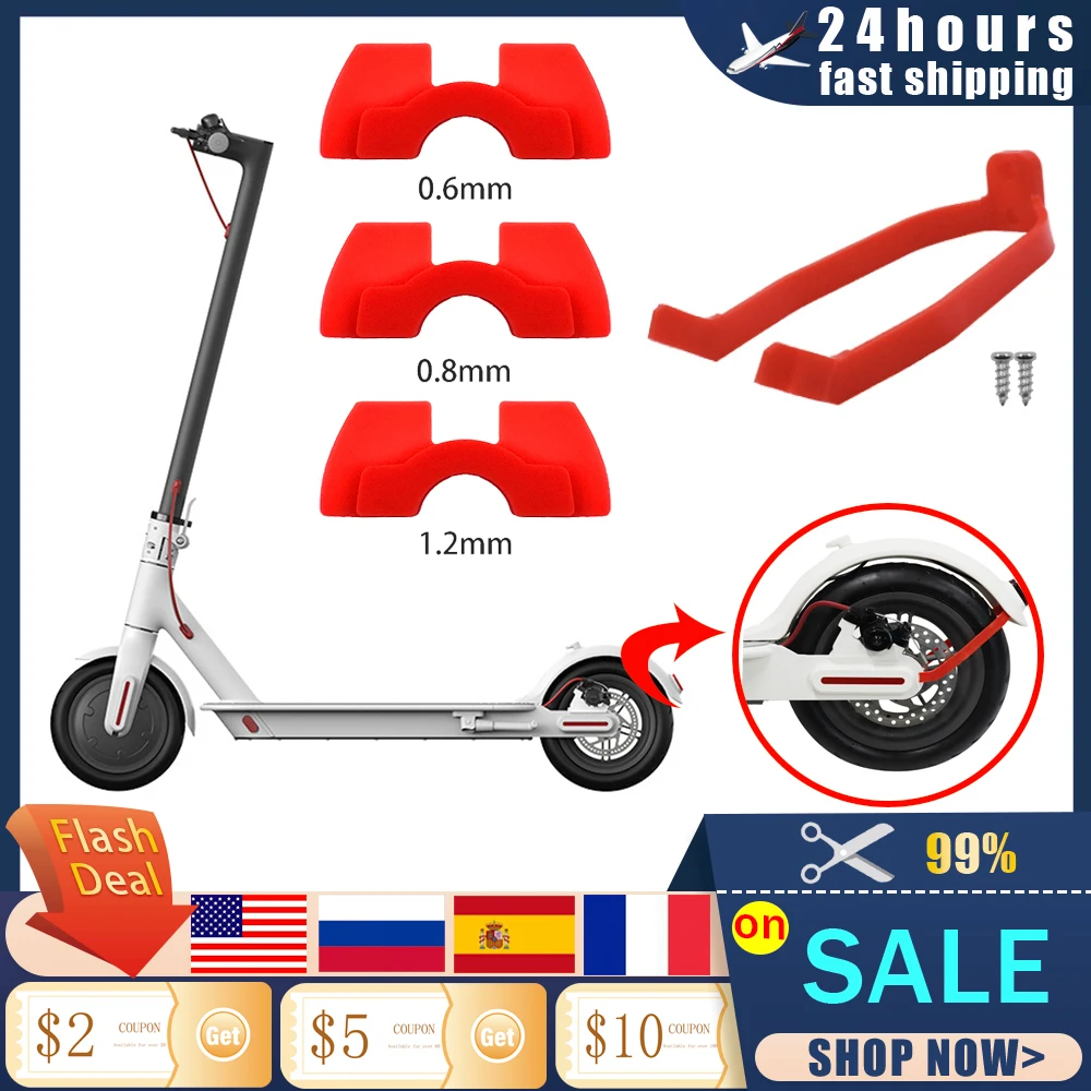 

Electric Scooter Fender Support for Xiaomi M365/M365 Pro Rear Mudguard Rigid Support with 3 Vibration Dampers Modification Pads