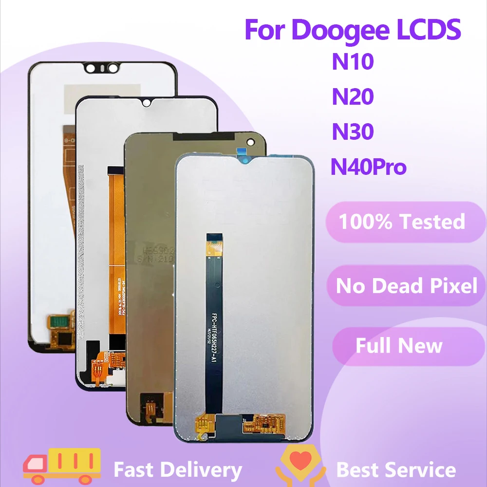 100% протестированный Для DOOGEE N10 N20 N30 N40pro ЖК-дисплей + сенсорный экран дигитайзер в сборе ЖК-дисплей + сенсорный дигитайзер для N40 Замена