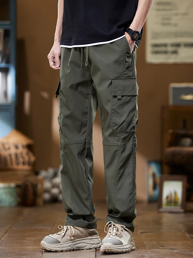 Мужские брюки летние комбинезоны из ледяного шелка быстродействующие