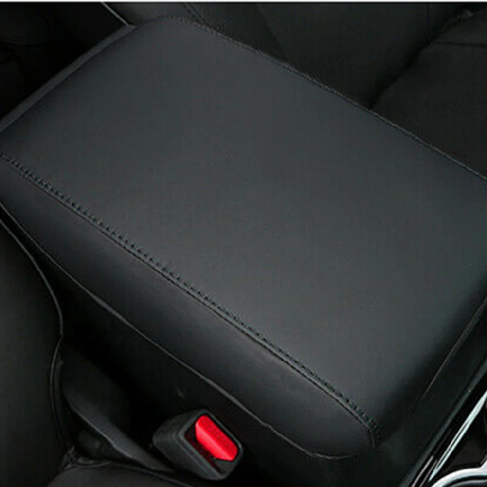 

For Jeep Grand Cherokee 2011-2022 Car Console Leather Black Armrest Cover