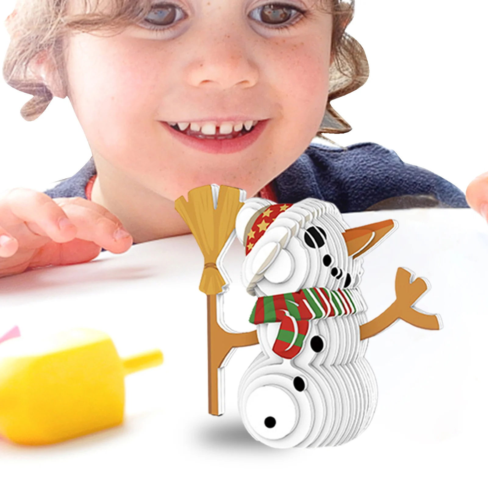 

Wood DIY 3D Puzzle Fun Unique And Educational DIY Wood Christmas Puzzle Toy Precision Cutting Three-Dimensional Christmas Puzzle